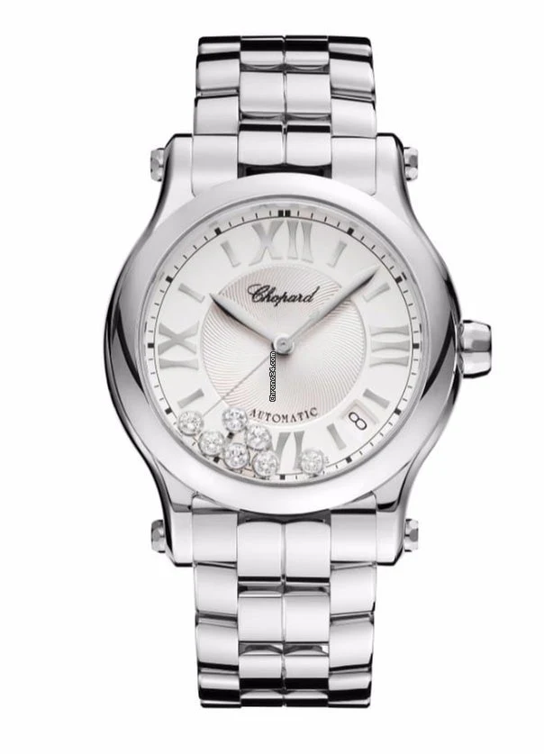 Chopard Happy Sport Stainless Steel &amp; Diamonds Ladies Watch