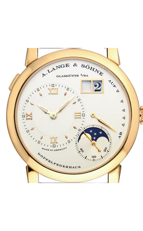 A Lange & Sohne Lange 1 Moonphase 18K Yellow Gold Men's Watch - Image 2