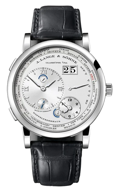 A. Lange & Söhne Lange 1 Time Zone 18K White Gold Men’s Watch