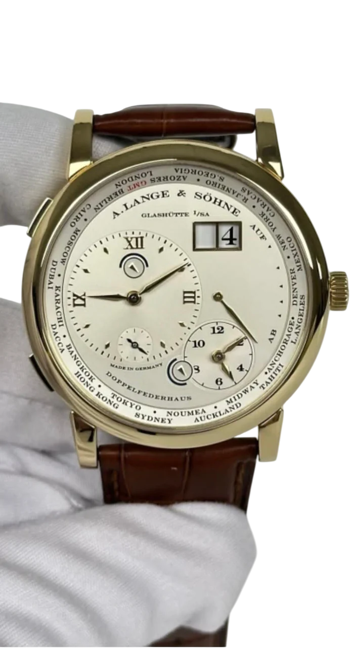 A. Lange & Söhne Lange 1 Time Zone 18K Yellow Gold Men’s Watch - Image 2