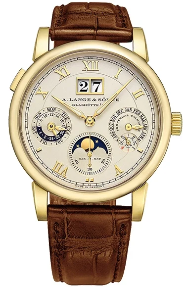 A. Lange & Sohne Langematik Perpetual & 18K Yellow Gold Men's Watch