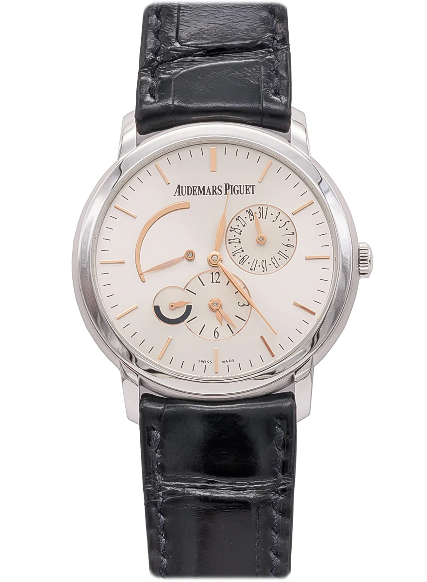 Audemars Piguet Jules Audemars Dual Time 18K White Gold Men's Watch