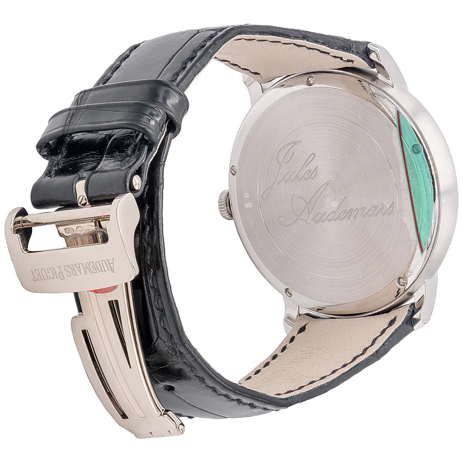 Audemars Piguet Jules Audemars Dual Time 18K White Gold Men's Watch - Image 3
