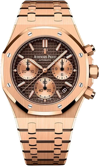 Audemars Piguet Royal Oak Chronograph 18K Rose Gold Men's Watch
