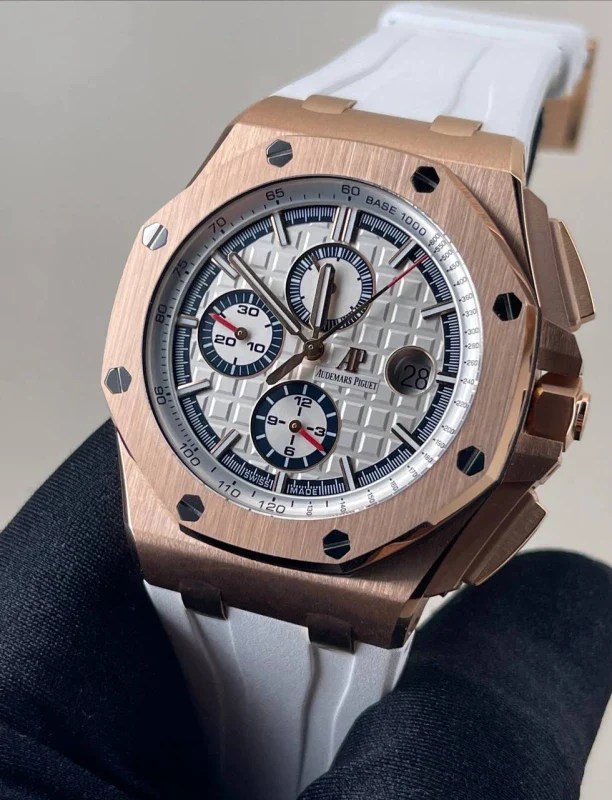 Audemars Piguet Royal Oak Offshore Chronograph 18K Rose Gold Men's Watch - Image 4