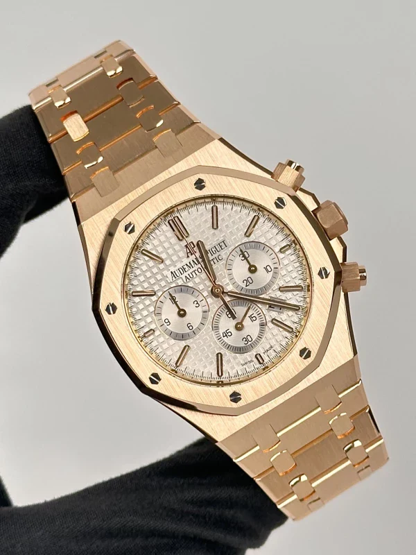 Audemars Piguet Royal Oak Chronograph 18K Rose Gold Men's Watch - Image 2