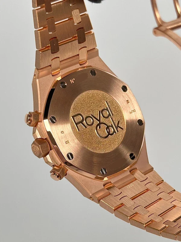 Audemars Piguet Royal Oak Chronograph 18K Rose Gold Men's Watch - Image 3