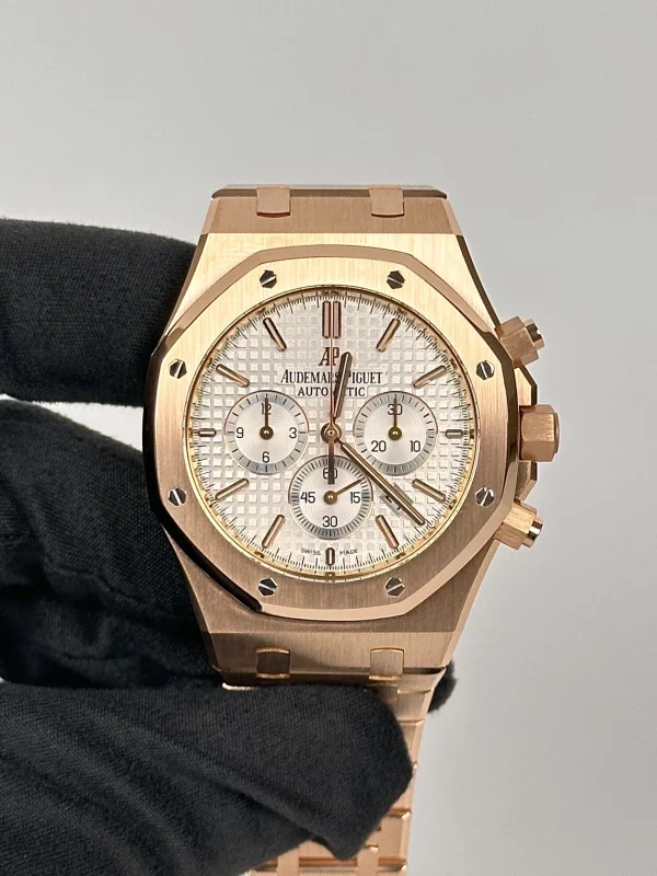 Audemars Piguet Royal Oak Chronograph 18K Rose Gold Men's Watch - Image 4