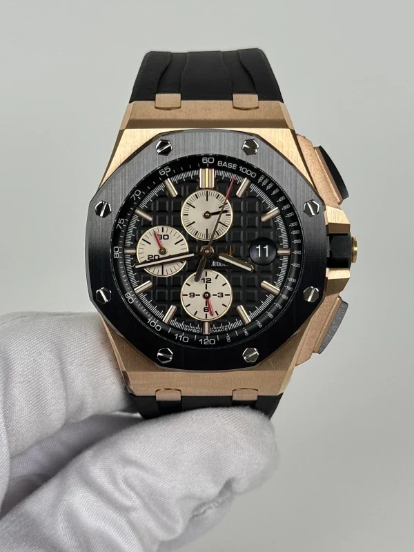 Audemars Piguet Royal Oak Offshore Chronograph 18K Rose Gold Men's Watch - Image 7