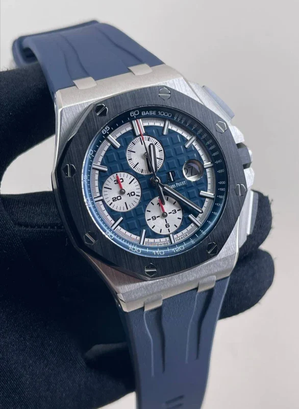 Audemars Piguet Royal Oak Offshore Chronograph Platinum Men's Watch - Image 4