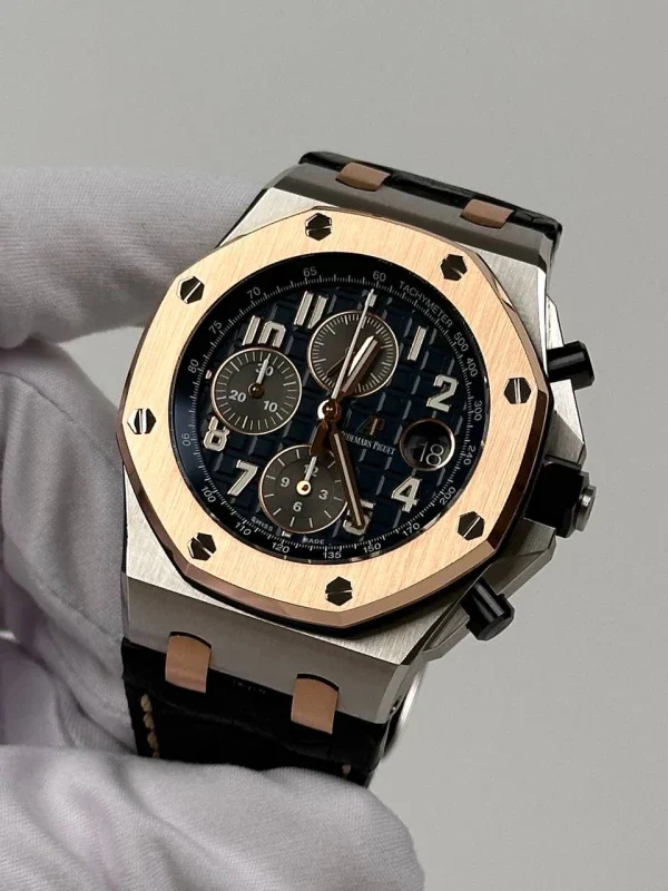Audemars Piguet Royal Oak Offshore Chronograph 18K Rose Gold Men's Watch - Image 4