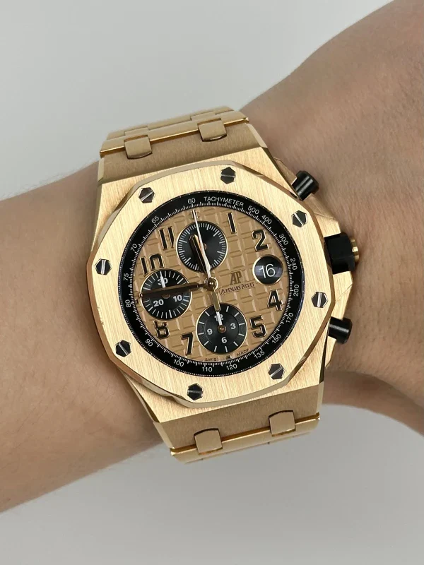 Audemars Piguet Royal Oak Offshore Chronograph 18K Rose Gold Men's Watch - Image 5