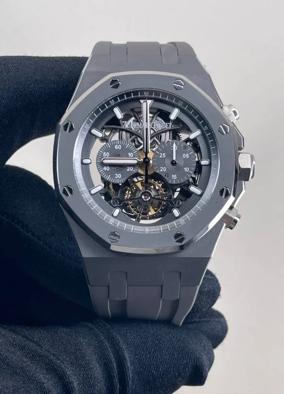 Audemars Piguet Royal Oak Tourbillon Chronograph Skeleton Titanium Men's Watch - Image 2