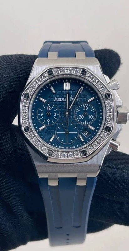 Audemars Piguet Royal Oak Stainless Steel & Diamonds Lady's Watch - Image 6