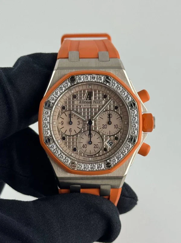 Audemars Piguet Royal Oak Offshore 18K White Gold & Diamonds Ladies Watch - Image 2