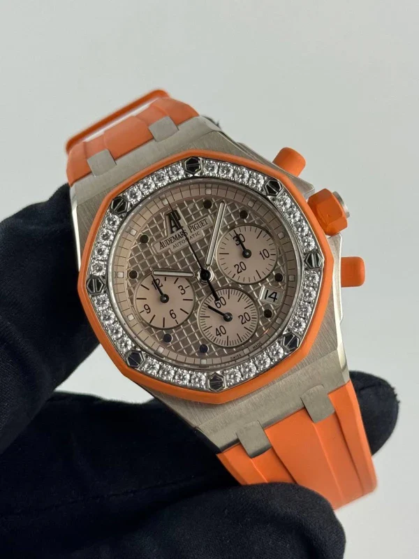 Audemars Piguet Royal Oak Offshore 18K White Gold & Diamonds Ladies Watch - Image 3
