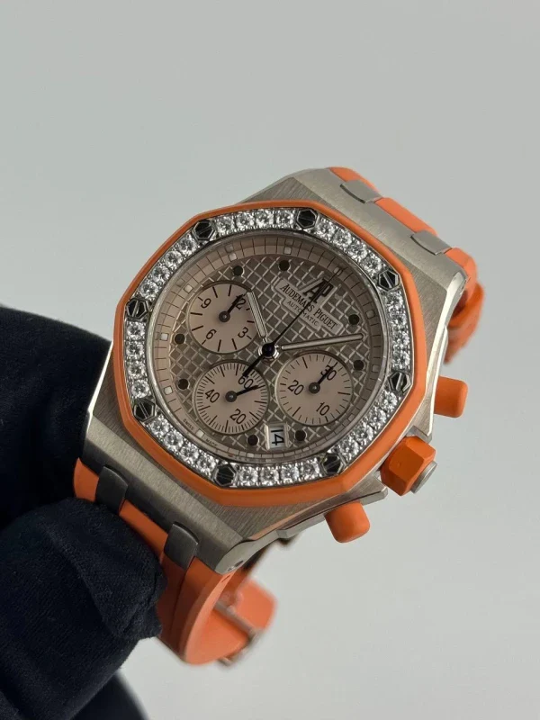 Audemars Piguet Royal Oak Offshore 18K White Gold & Diamonds Ladies Watch - Image 4