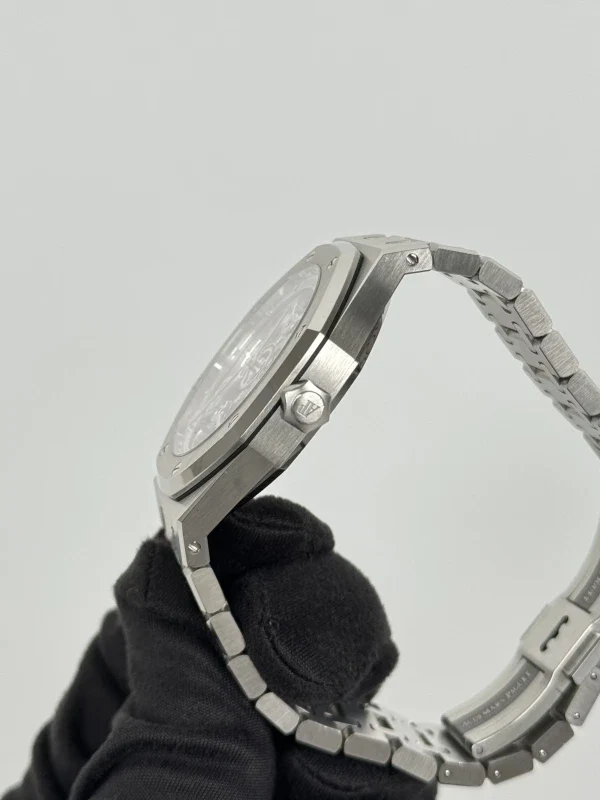 Audemars Piguet Royal Oak Tourbillon Extra-thin Openworked Stainless Steel Men's Watch - Image 3