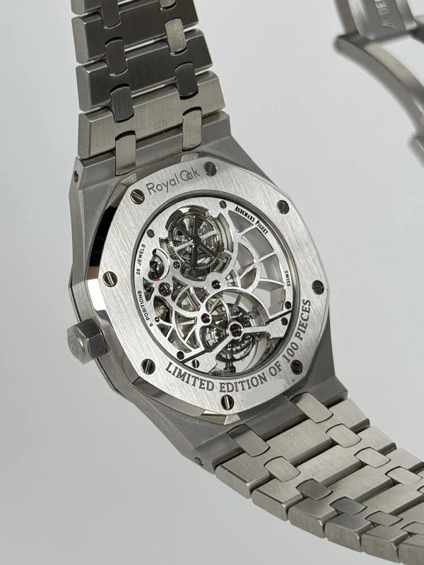 Audemars Piguet Royal Oak Tourbillon Extra-thin Openworked Stainless Steel Men's Watch - Image 6