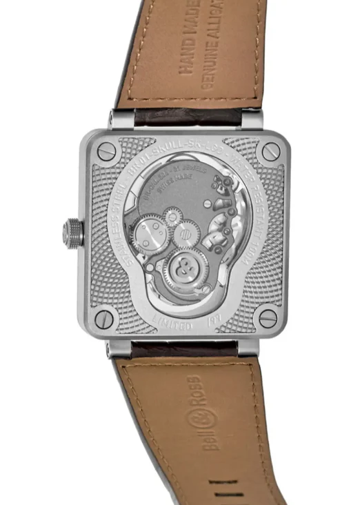 Bell & Ross Instruments BR 01 Laughing Skull Light Stainless Steel & Diamond Mens Watch - Image 3