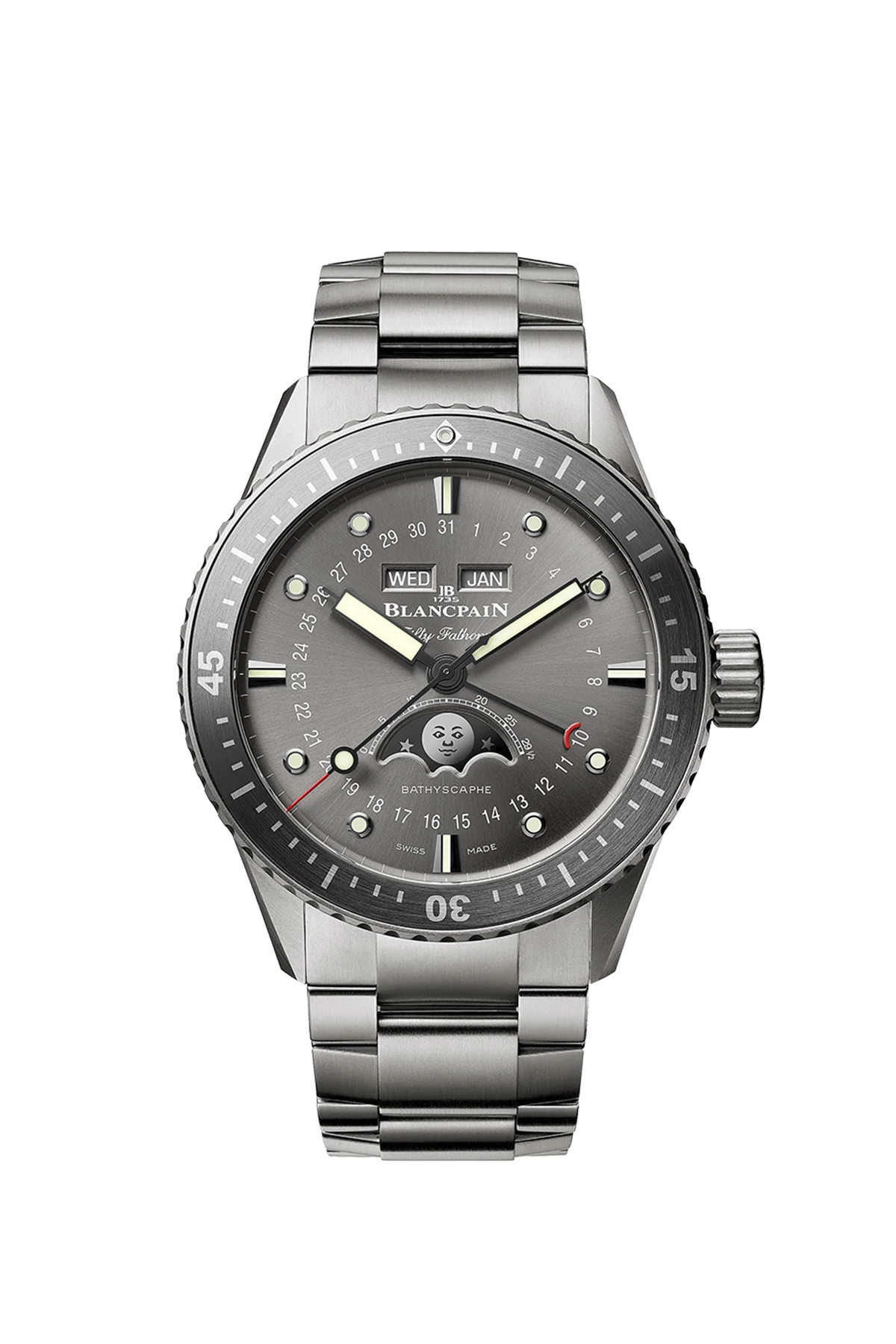 Blancpain Fifty Fathoms Bathyscaphe Quantième Complet Men's Watch