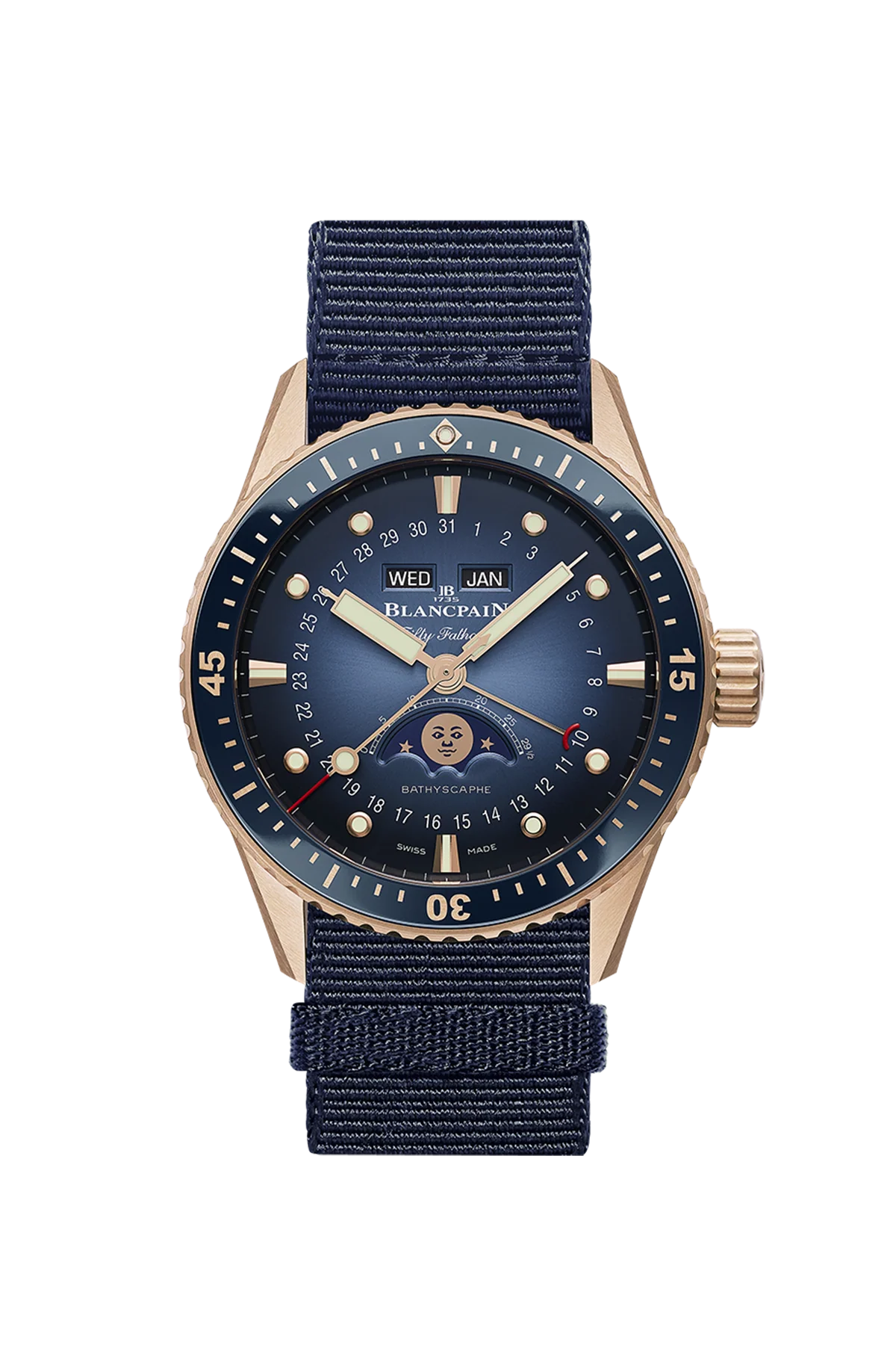 Blancpain Fifty Fathoms Bathyscaphe Quantieme Complet Men's Watch