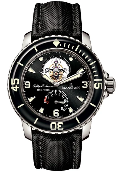 Blancpain Fifty Fathoms Fathoms Tourbillon 18K White Gold Men's Watch