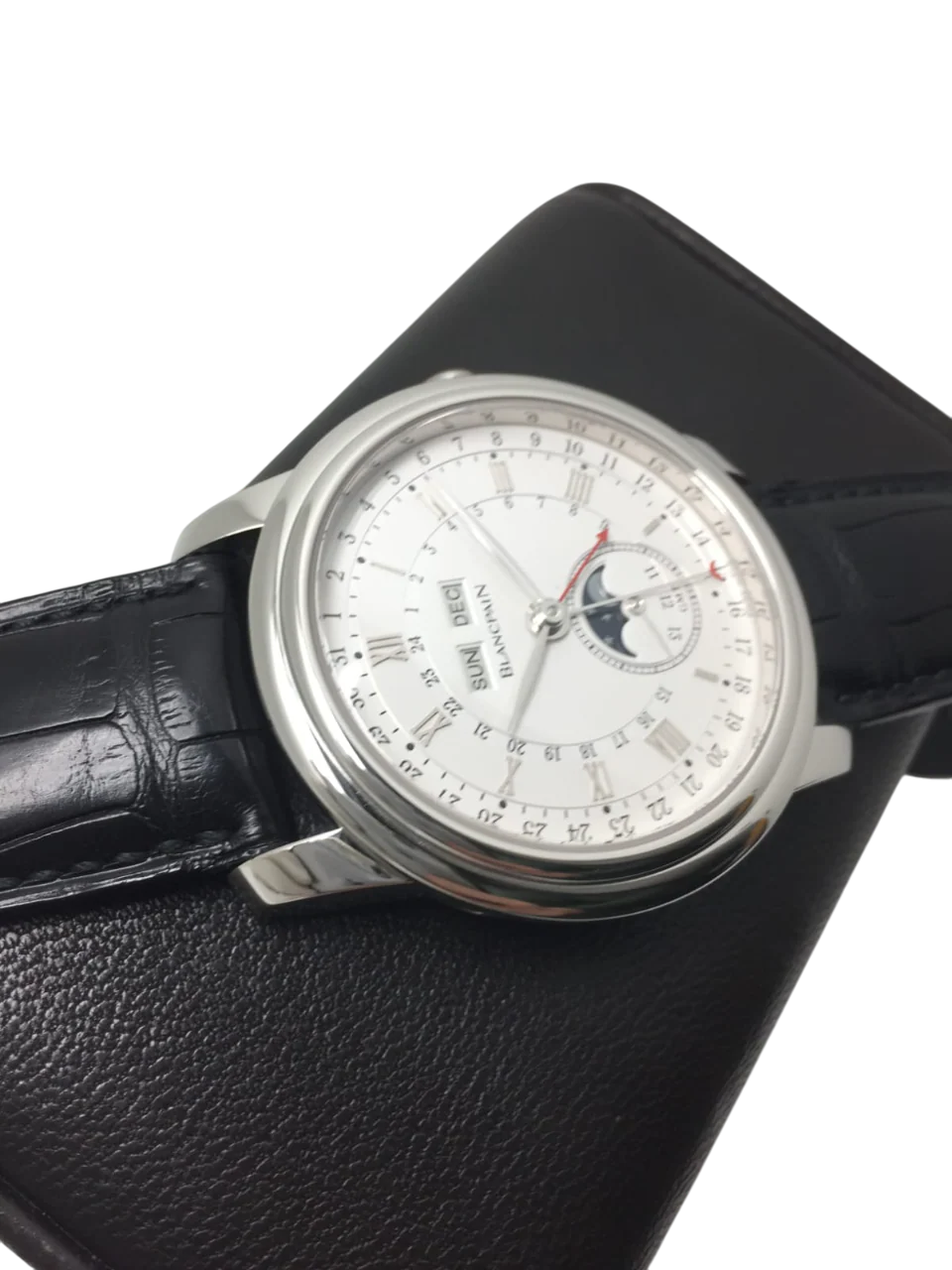 Blancpain Le Brassus GMT Moon Phase Calendar Platinum Men's Watch - Image 2