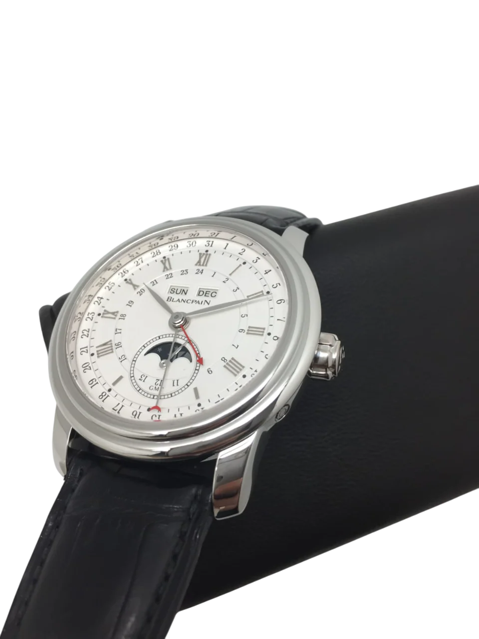 Blancpain Le Brassus GMT Moon Phase Calendar Platinum Men's Watch - Image 8