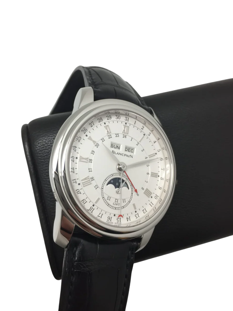 Blancpain Le Brassus GMT Moon Phase Calendar Platinum Men's Watch - Image 9