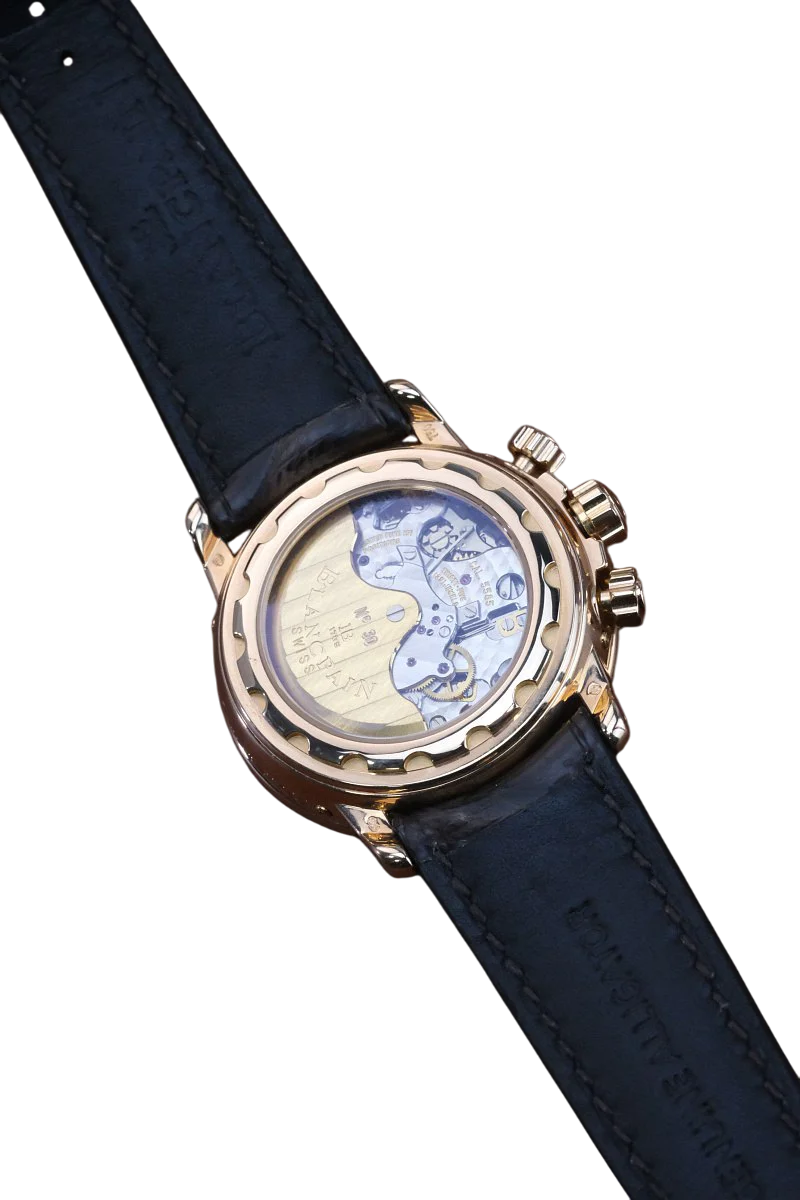 Blancpain Leman Chronograph Perpetual Calendar 18K Yellow Gold Men's Watch - Image 5