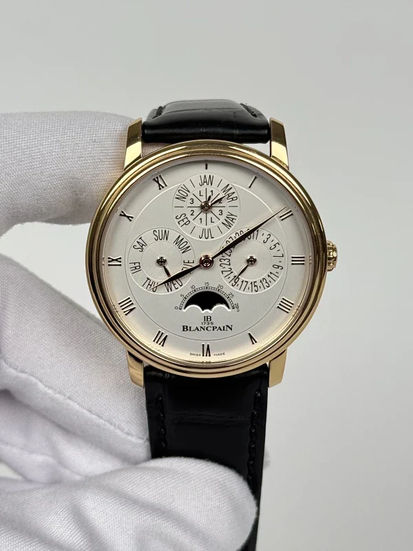 Blancpain Villeret Perpetual Calendar 18K Rose Gold Men's Watch - Image 2