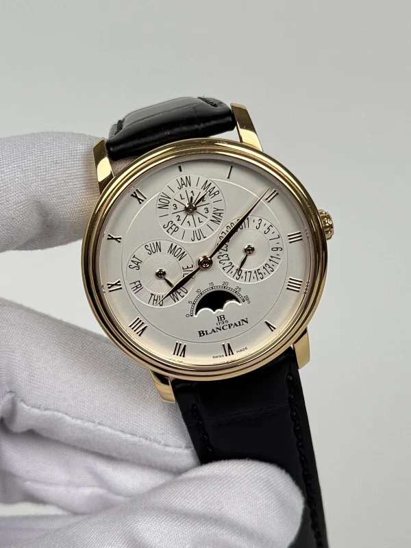 Blancpain Villeret Perpetual Calendar 18K Rose Gold Men's Watch - Image 3