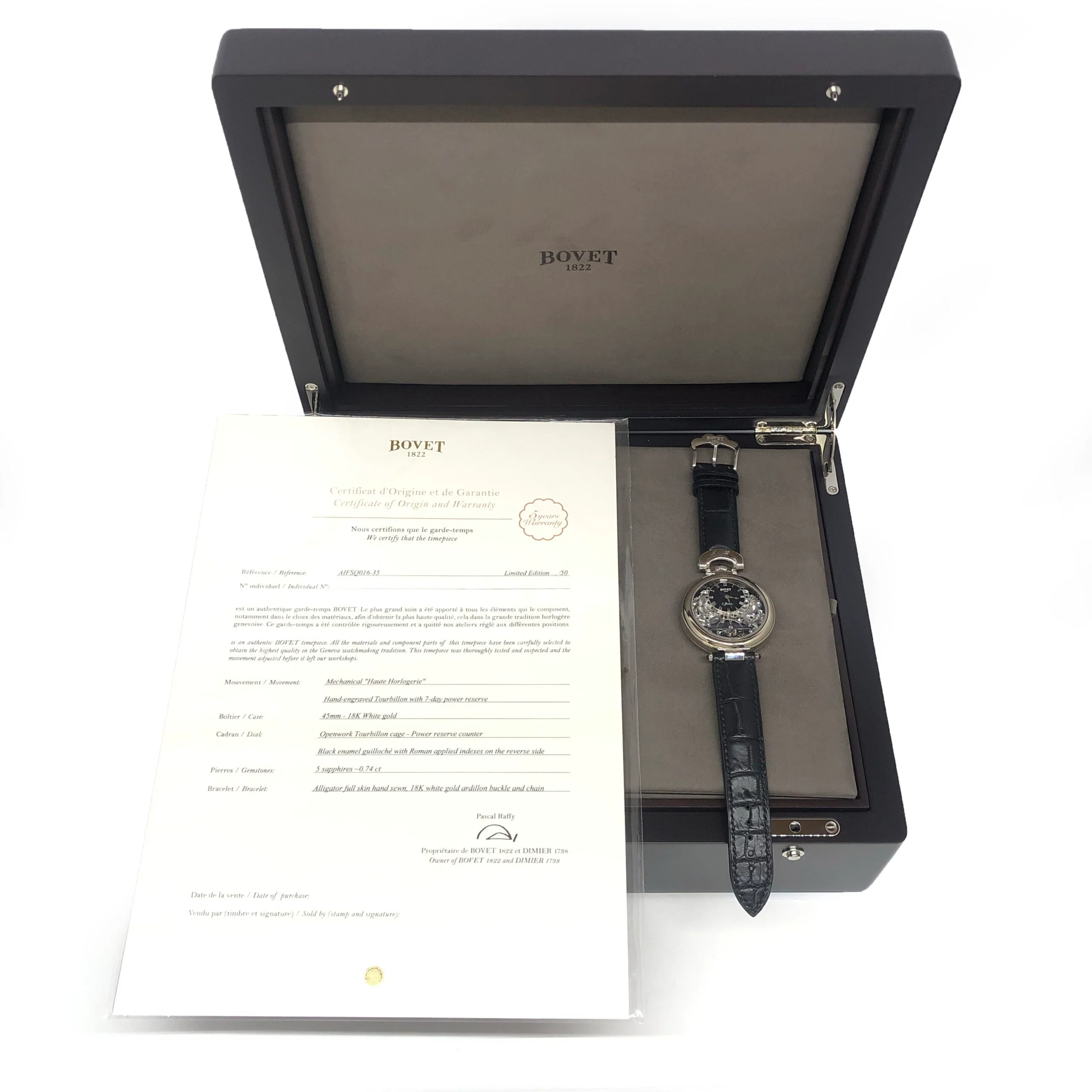 Bovet Fleurier Amadeo 7-day Skeleton Tourbillon White Gold - Image 6
