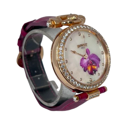 Bovet Amadeo Fleurier 39mm "Orchid" Ladies Watch in 18K Red Gold - Image 6