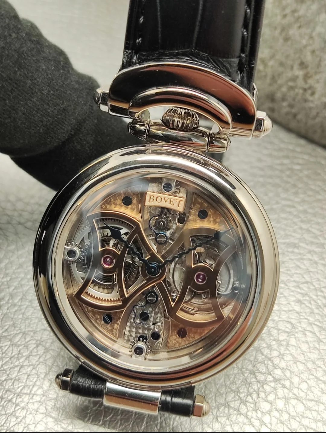 Bovet Amadeo Fleurier Butterfly Tourbillon 18K White Gold Unisex Watch - Image 3