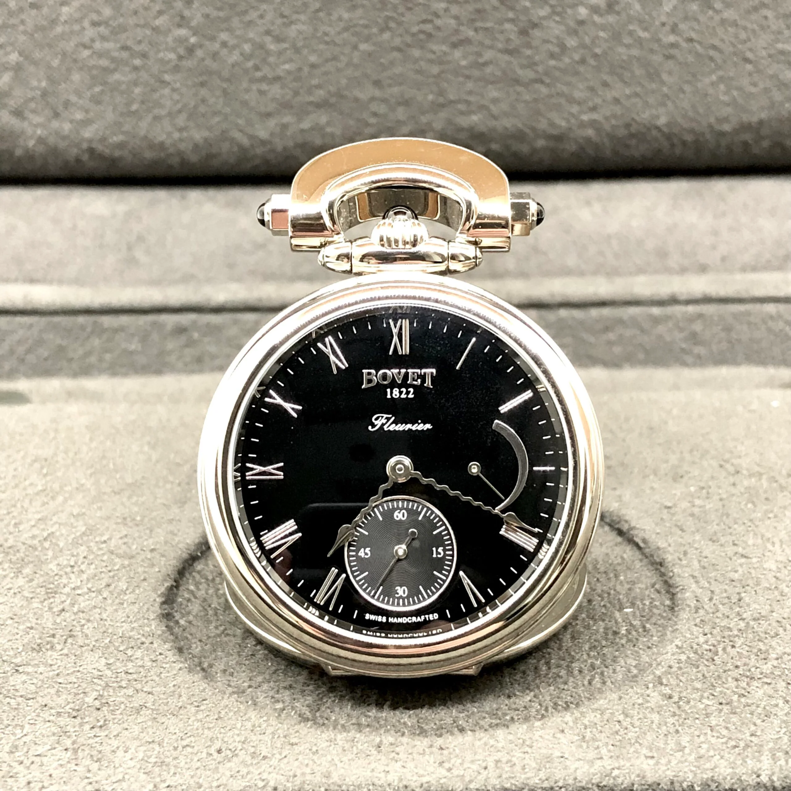 Bovet Fleurier White Gold Leather Unisex Watch - Image 5