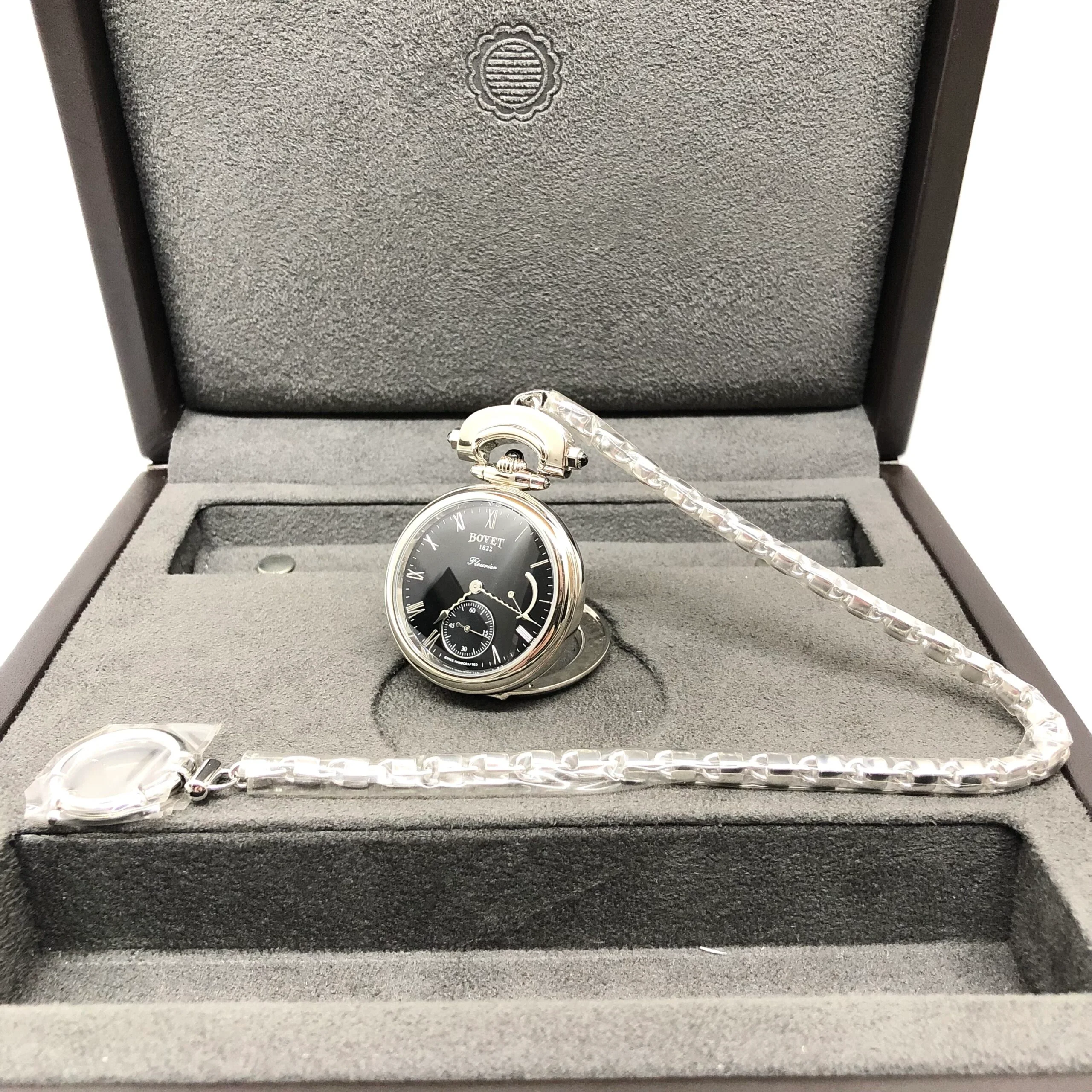 Bovet Fleurier White Gold Leather Unisex Watch - Image 6