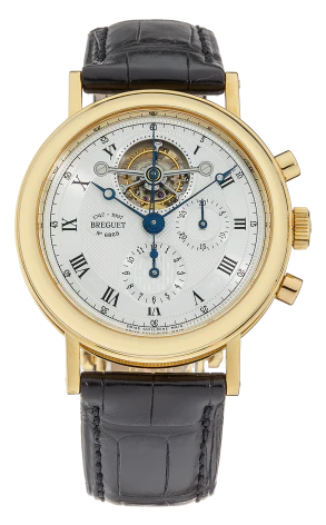 Breguet Classique Chronograph Tourbillon 18K Yellow Gold Men's Watch