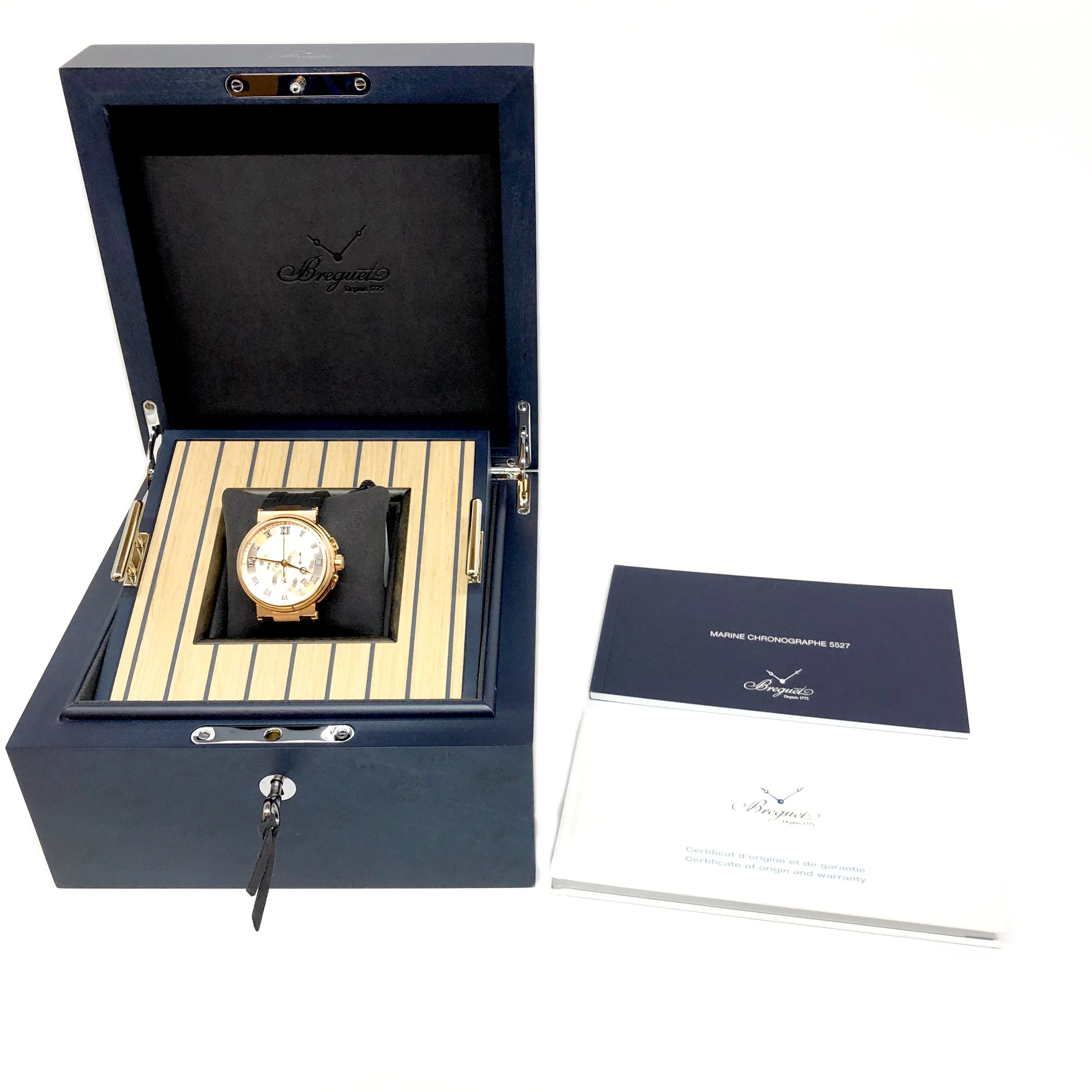 Breguet Marine 5527 Chronograph 18K Rose Gold Men's Watch - Image 5