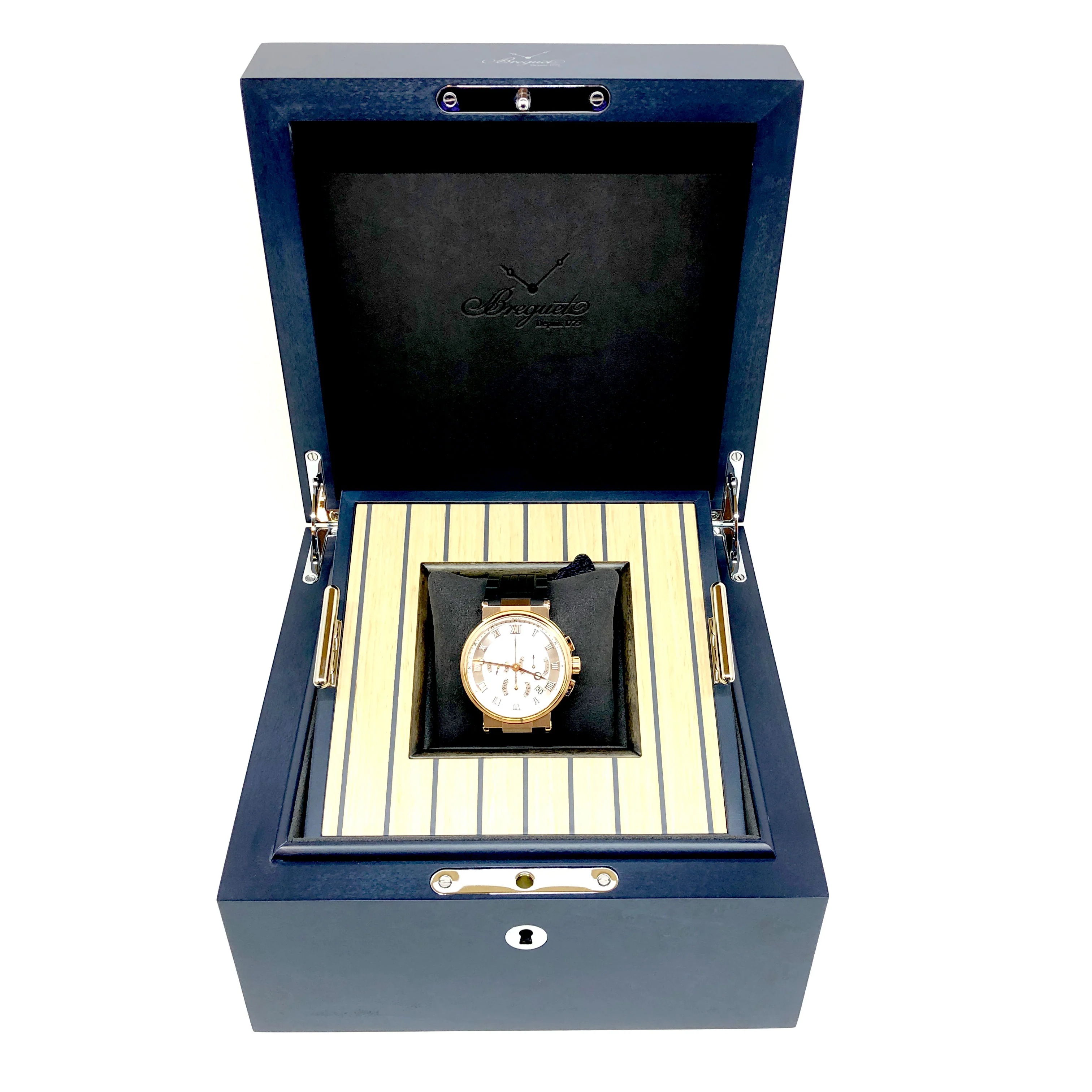Breguet Marine 5527 Chronograph 18K Rose Gold Men's Watch - Image 7