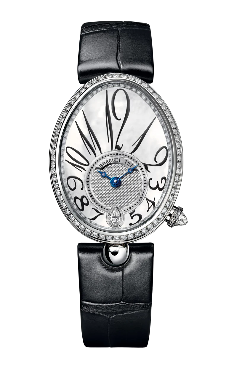Breguet Reine De Naples 8918 18K White Gold & Diamonds Ladies Watch