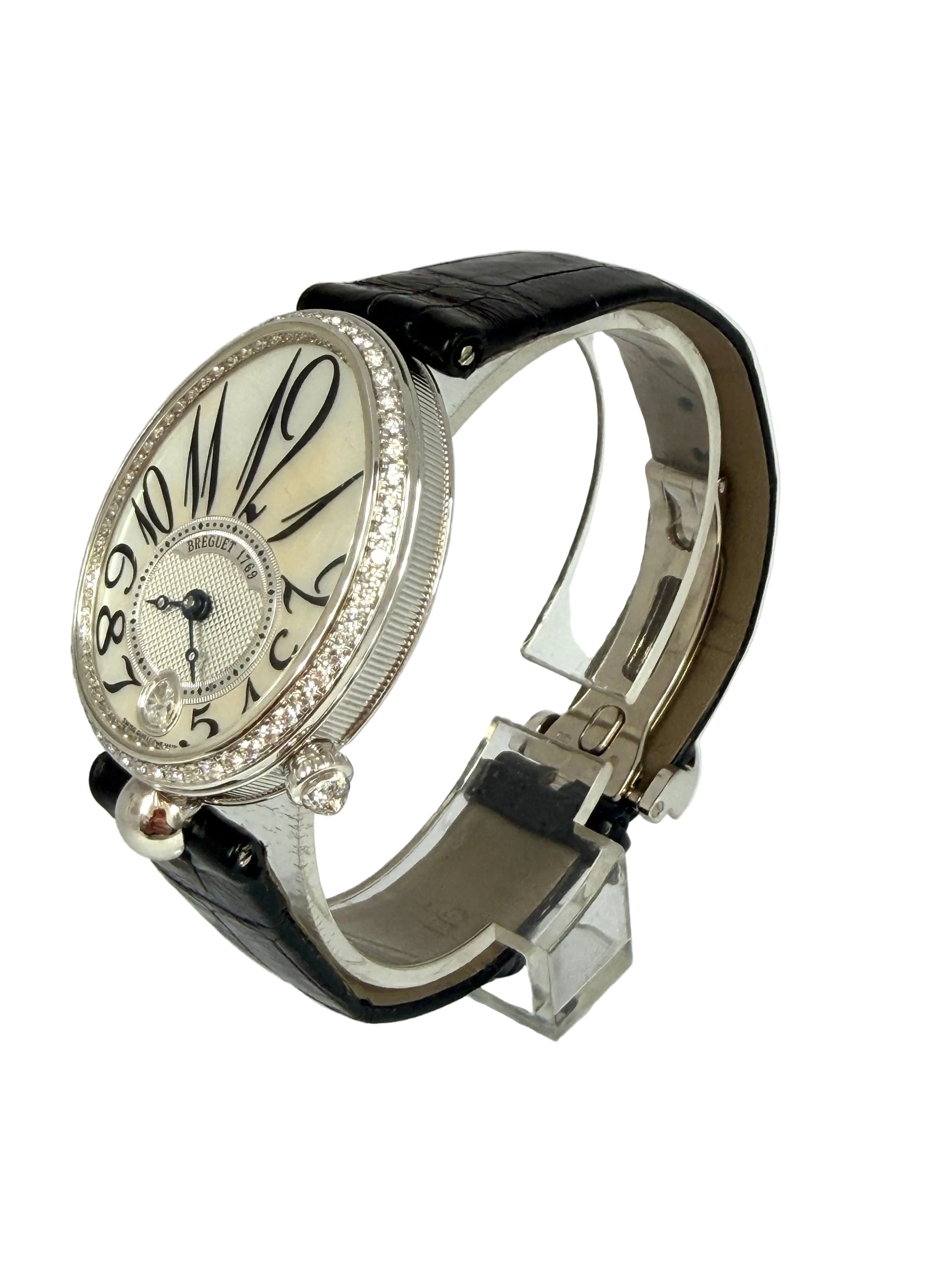 Breguet Reine De Naples 8918 18K White Gold & Diamonds Ladies Watch - Image 3