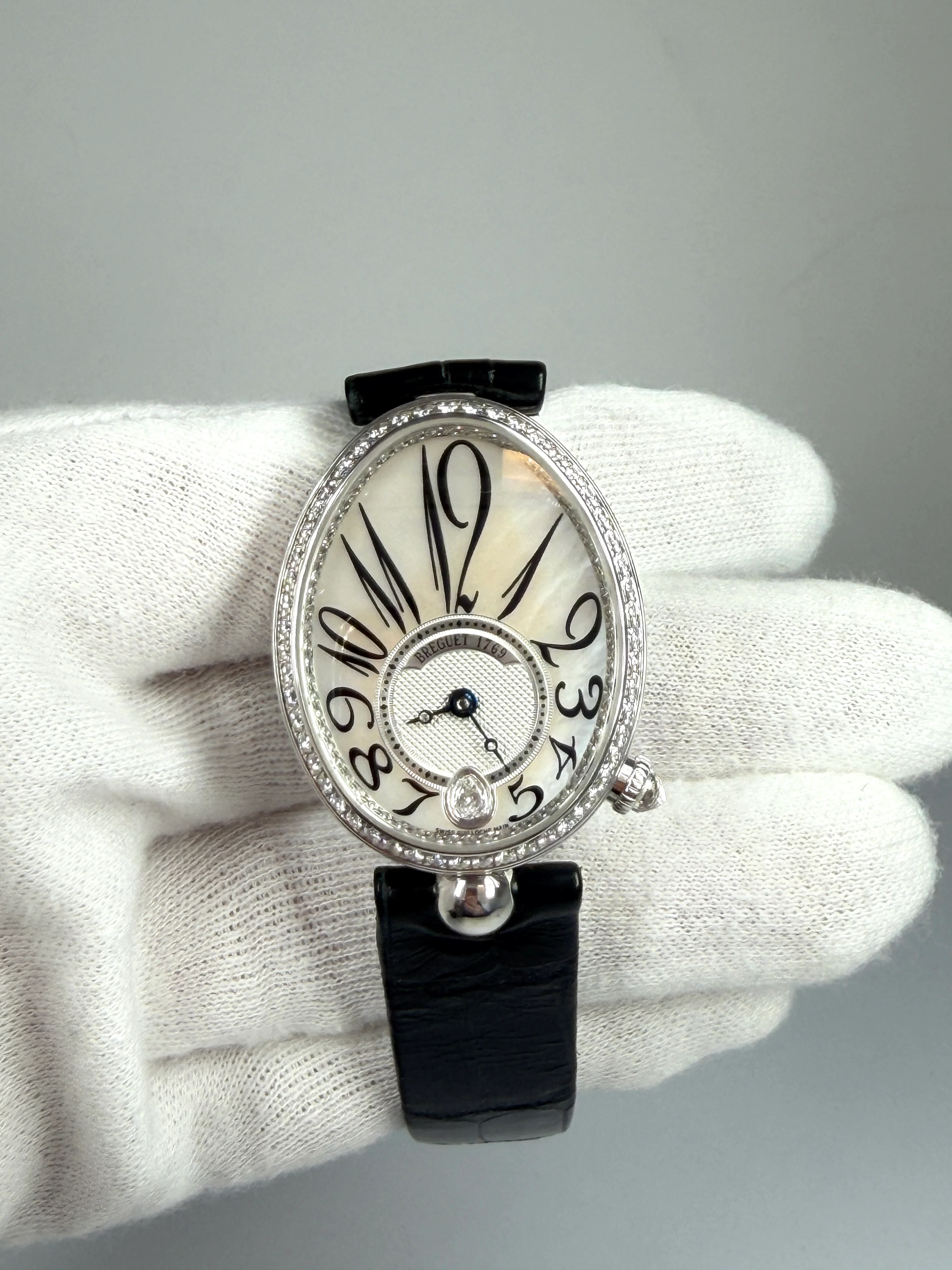 Breguet Reine De Naples 8918 18K White Gold & Diamonds Ladies Watch - Image 5