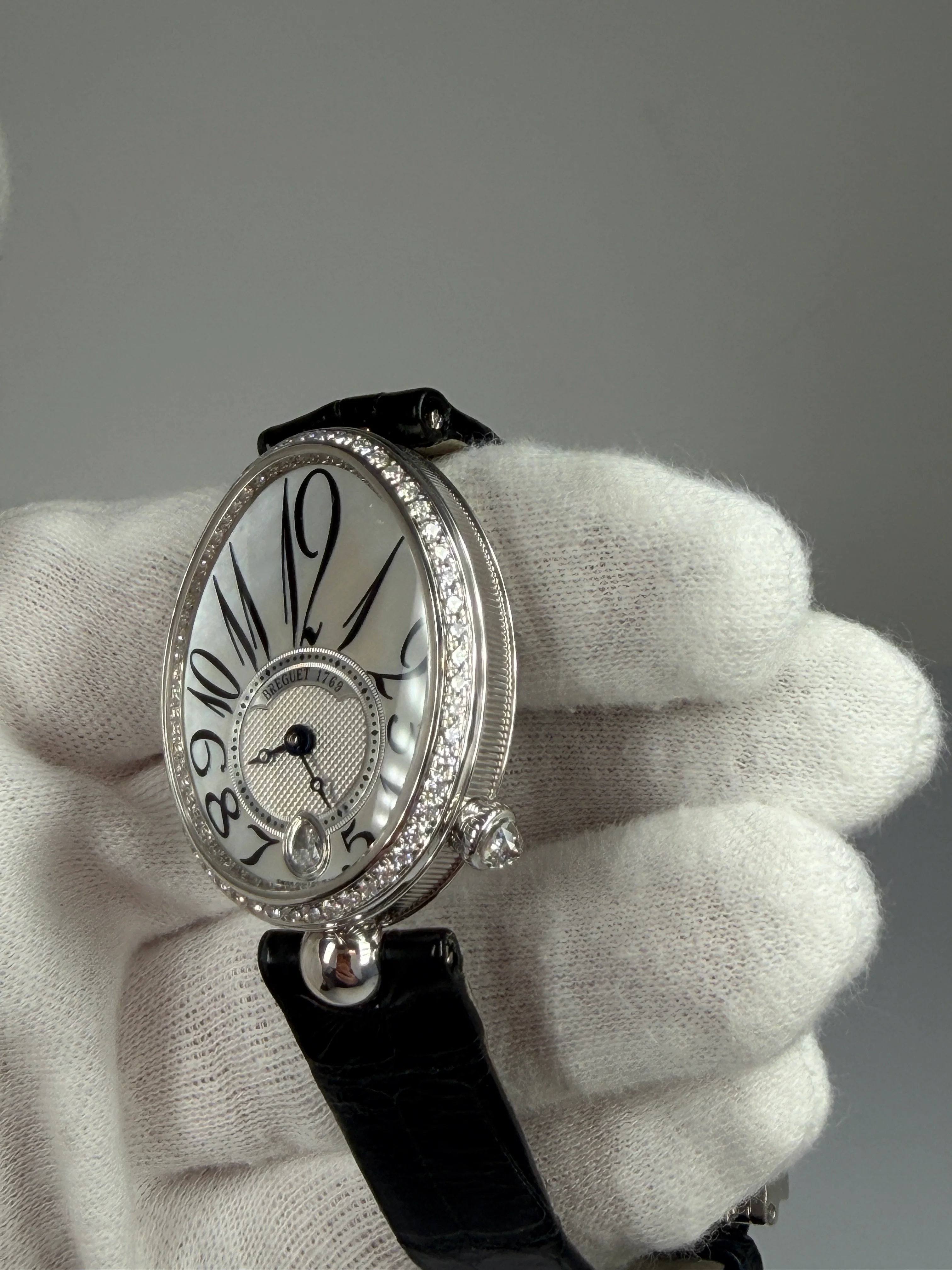 Breguet Reine De Naples 8918 18K White Gold & Diamonds Ladies Watch - Image 7