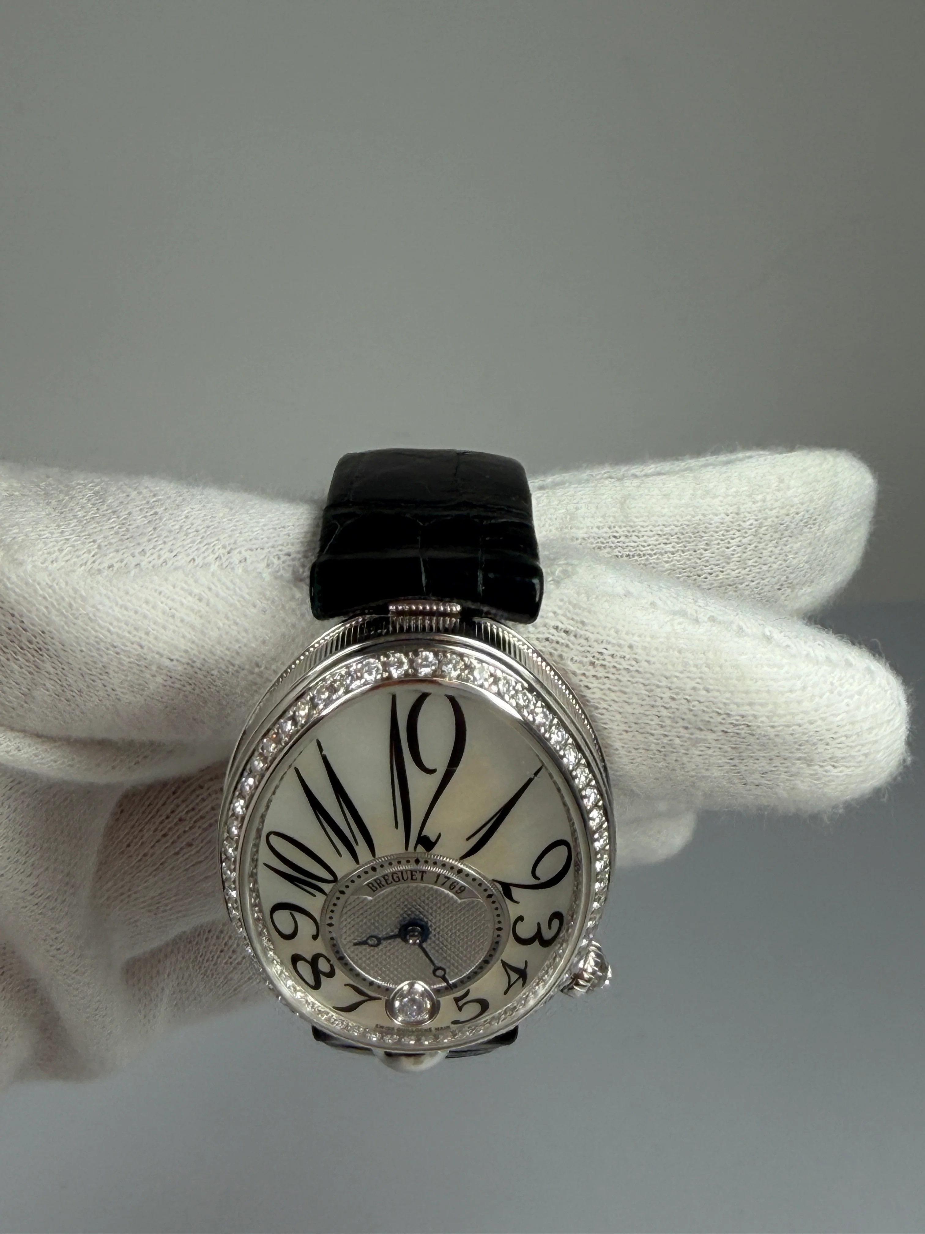 Breguet Reine De Naples 8918 18K White Gold & Diamonds Ladies Watch - Image 9