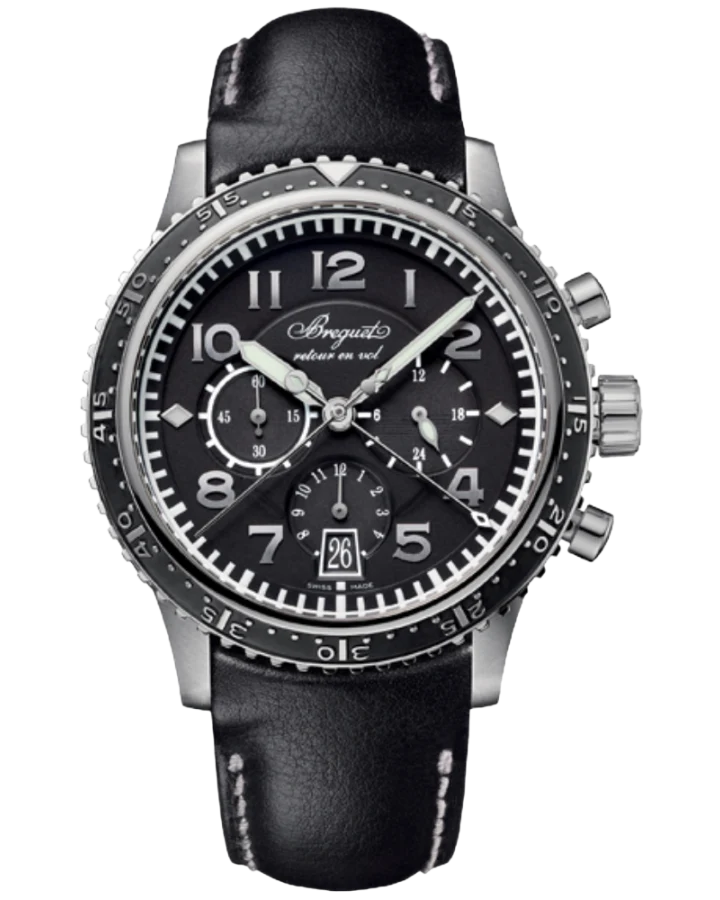 Breguet Type XX - XXI - XXII Flyback Chronograph Titanium Men's Watch