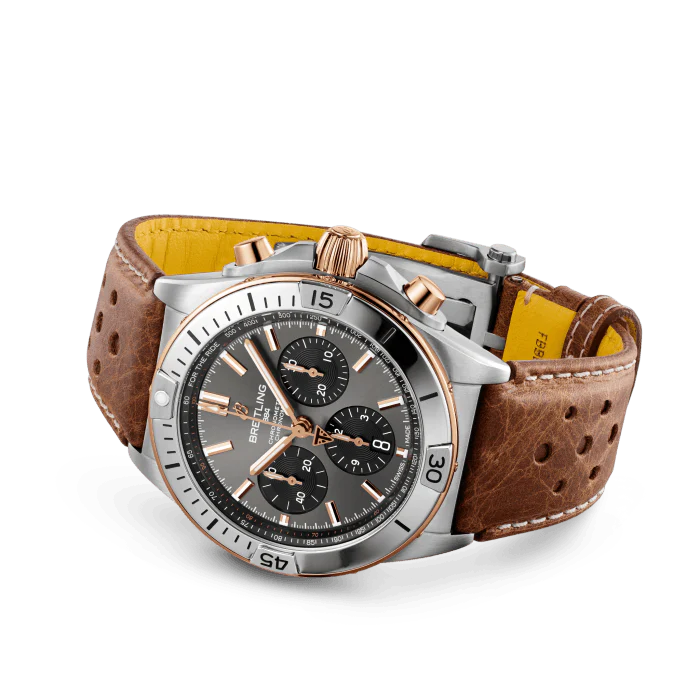 Breitling Chronomat Chronograph Titanium & 18k Red Gold Men's Watch - Image 3