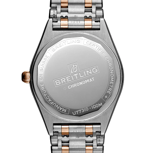 Breitling Chronomat Stainless Steel & 18K Red Gold & Diamonds Lady's Watch - Image 3
