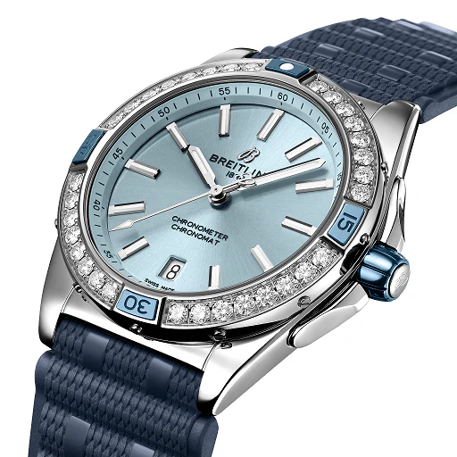 Breitling Chronomat Stainless Steel & Diamonds Lady's Watch - Image 2